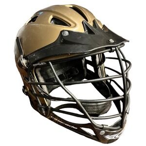 Lacrosse Helmet Cascade CPV Small/Medium Gold SPR Fit NOCSAE Metal Facemask